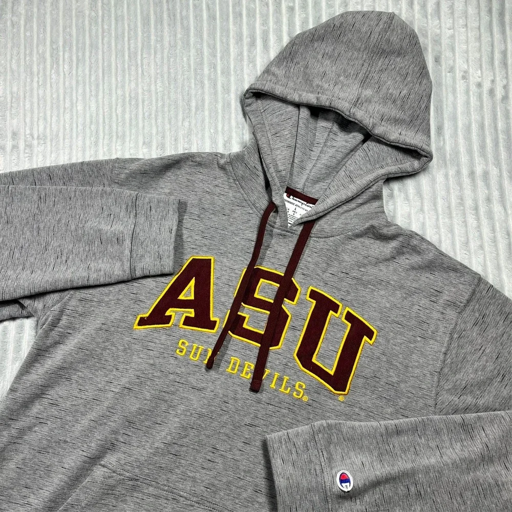 Arizona State University ASU Sun Devils Hoodie Champion Gray Mens L Fanwear Alum